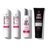 Love Ur Curls Gentle Shampoo pour bottle for gentle cleansing and hydration.