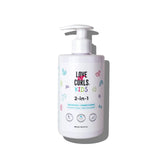 Love Ur Curls Kids Luck 2 en 1 champú y acondicionador sin fragancia, ideal para piel sensible y lavado cómodo