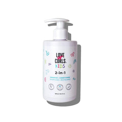 Love Ur Curls Kids Luck 2 en 1 champú y acondicionador sin fragancia, ideal para piel sensible y lavado cómodo
