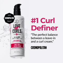 Love Ur Curls formula with shea butter and moringa oil nourishes curls.