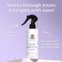 Love Ur Curls para niños, desenredado suave que reduce tirones al cepillar.