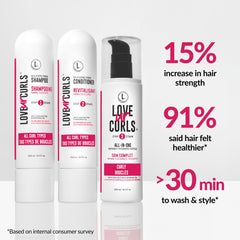Love Ur Curls styler tube close-up for defined, touchable curls.
