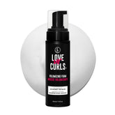Love Ur Curls Volume Foam bottle showcases lightweight lift for curls.