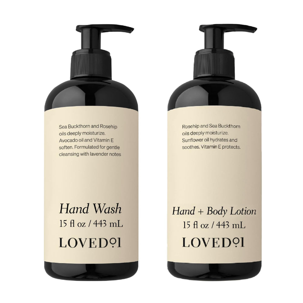 Loved01 bundle front view for daily cleansing and hydration
