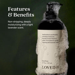 Loved01 Lavado de Manos: ingredientes vegetales y aceites nutritivos.
