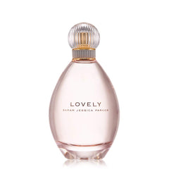Lovely by SJP bottle closeup highlighting a graceful floral musk fragrance for daily wear.