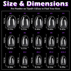 LoveOurHome short oval tips shown during easy glue application for salon or home use.