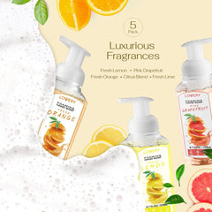 LOVERY Foaming Hand Soap rich lather in action on hands