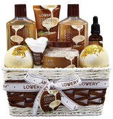 Lovery gifts-women-basket-vanilla-coconut: premium spa gift for birthdays and celebrations.