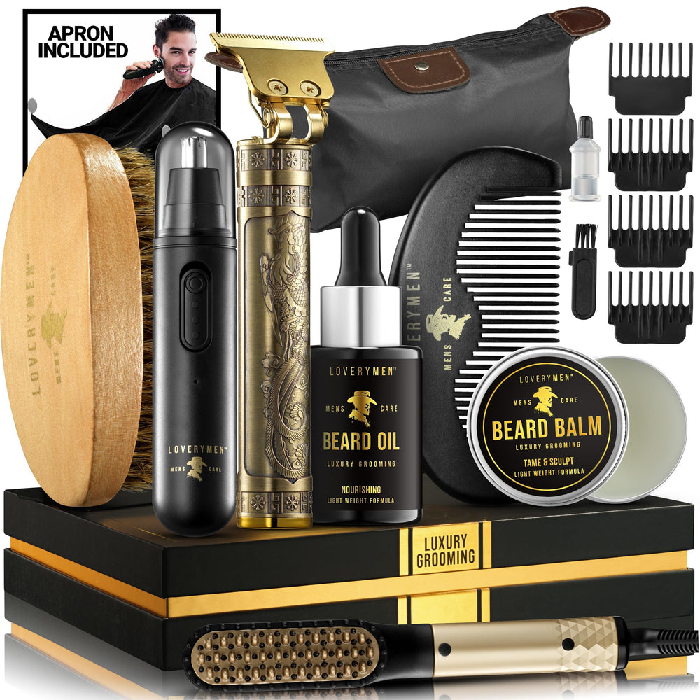 LOVERY grooming kit full set for complete beard care and styling