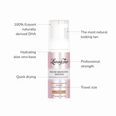 Loving Tan's color guide technology supports streak-free, even tanning