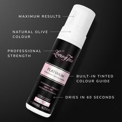 Loving Tan Platinum Mousse 60-second dry time enables quick dressing.