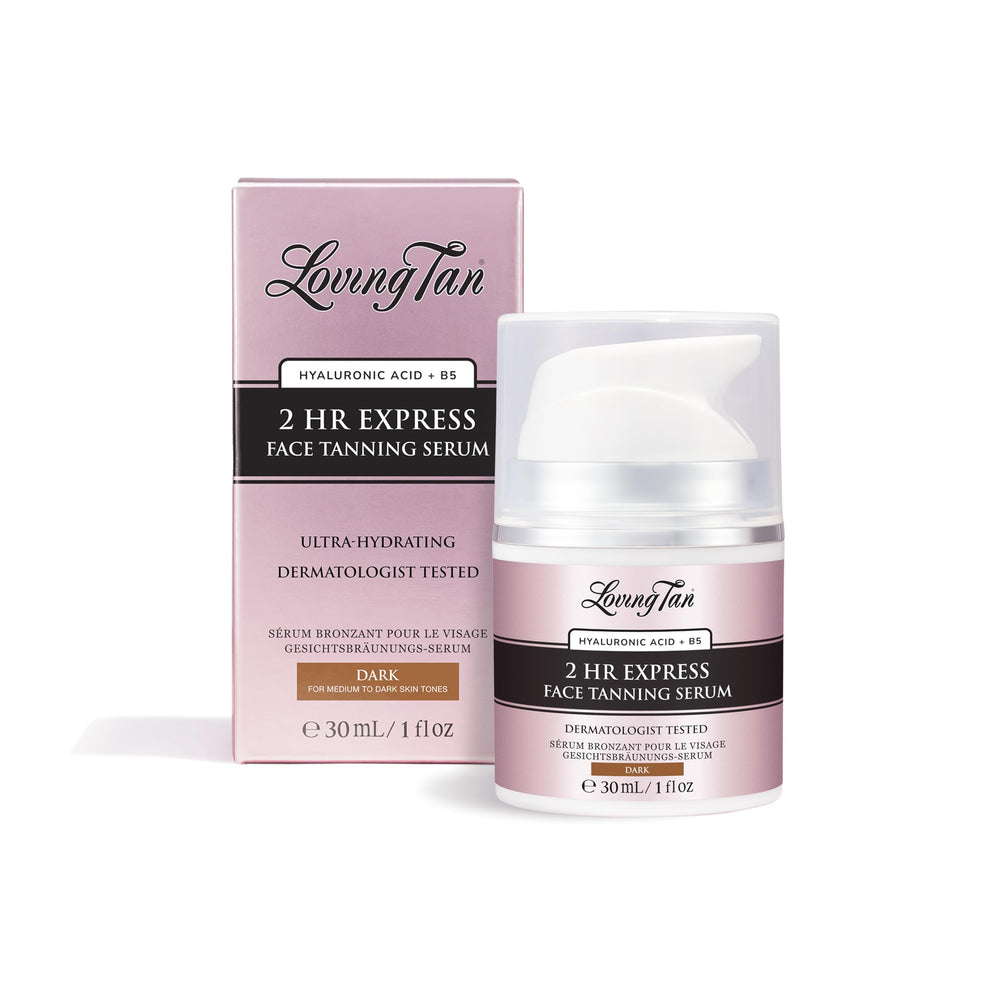 Loving Tan 2hr Express Face Tanner bottle for ultra-hydration and a natural glow
