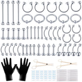 LÓYAL BOOK kit de perforación con joyería para varias perforaciones