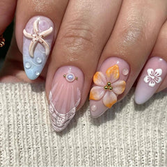 LPOODDNU glossy finish reusable nails for salon-like results at home