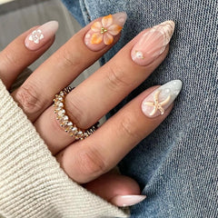 LPOODDNU starfish and pearl designs nails for special occasions