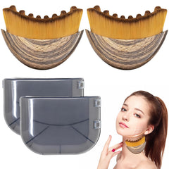 LPZXH lymphatic contour face brush with arched surface for enhanced lymph drainage.