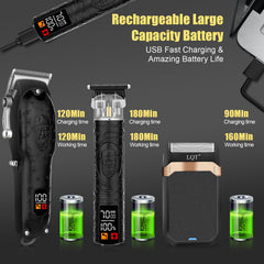 LQT high-capacity battery and fast charging for long sessions.