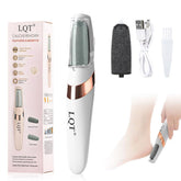 LQT electric foot file with rechargeable design for a smooth at-home pedicure