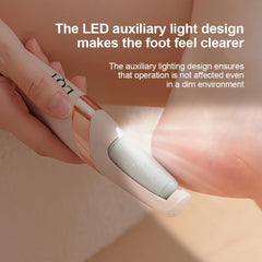 LQT foot file two speed settings for gentle to tough skin