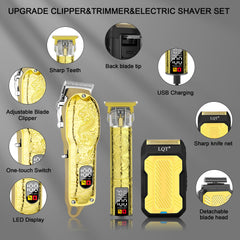 LQT hair clippers in use for quick, comfortable styling
