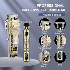 LQT hair clippers with a metal body for durability and style