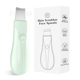 LRUFOB Skin Scrubber Face Spatula demonstrates facial cleansing and pore refreshment.