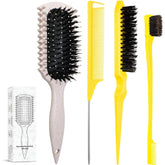 LSKHJT Curl Defining Brush handle provides ergonomic grip for precise styling.