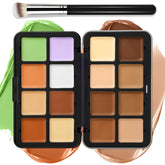 LSxia 16-color cream palette closeup with swatches for versatile tones
