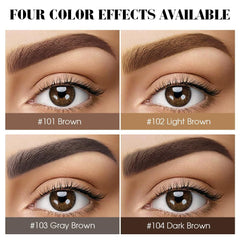 LSxia peel-off eyebrow gel in brown enables precise brow color.