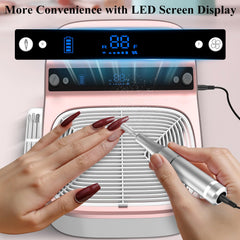LUBEJR forward and reverse rotation enables precise nail shaping.