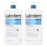 Lubriderm Daily Moisture Lotion bottle front with Pro-Ceramide for hydrated skin