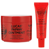 Lucas Papaw lip ointment 75g tube provides soothing hydration for dry lips