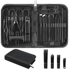 LUCK AROUND 26-piece manicure set in its case, ideal for organized travel grooming.