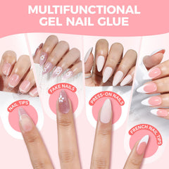 Luckyfairy travel size 5ml gel nail glue ideal for on the go repairs.