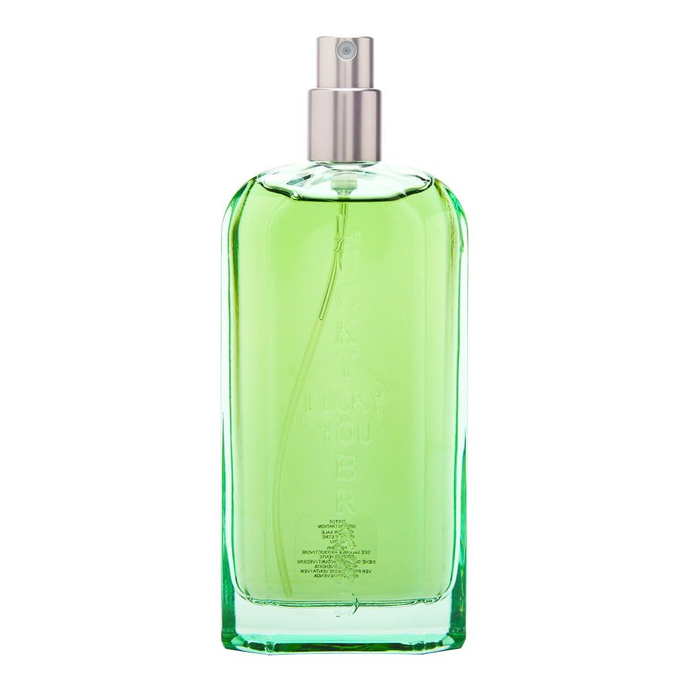 Lucky You cologne bottle front view shows a sleek, everyday-ready design