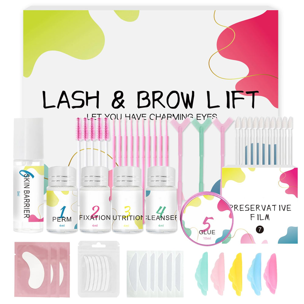 LUCKY CAT upgraded lash lift kit in box for at-home brow lamination.