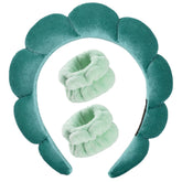 Luckybear spa headband for washing face keeps hair away during cleansing