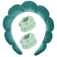 Luckybear spa headband for washing face keeps hair away during cleansing