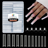 Luckyfairy 3XL No C Curve square nail tips ready for quick at-home extensions.