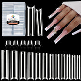Luckyfairy 3XL square nail tips packaging front shows ready-for-use extensions.