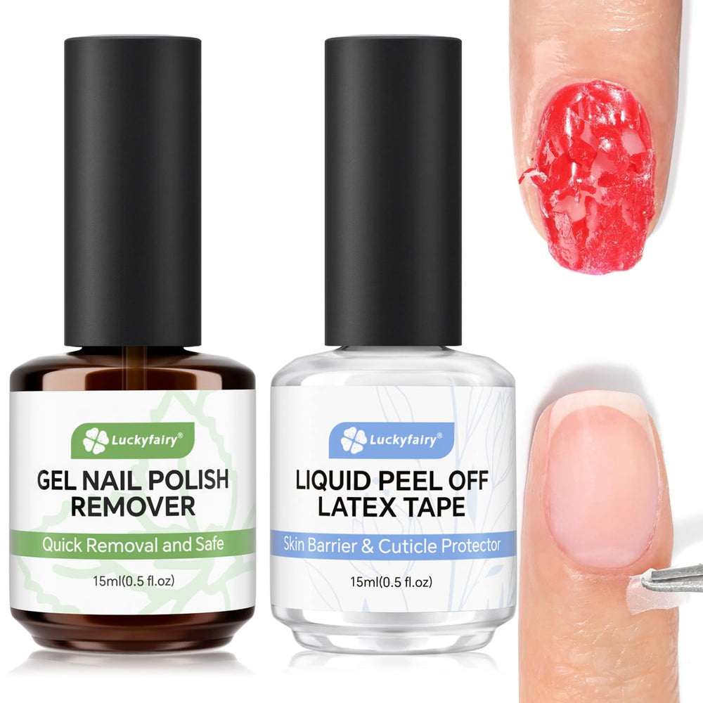 Luckyfairy gel nail polish remover bottle—easy at-home removal without soaking