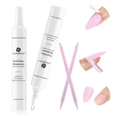 Luckyfairy nail glue remover cap close-up, quick gentle removal demonstrated