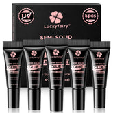 Luckyfairy pegamento uñas prensadas con aplicador de punta fina para precisión