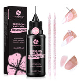 Luckyfairy Pinpoint Nail Glue Remover bottle with precise application for residue-free removal