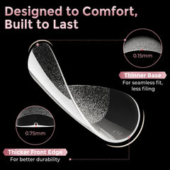 Luckyfairy pre-shaped tips in 12 sizes ensure precise, quick fits