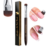 Lucoffeoi nail art brush with French tip focus for precise lines in gel polish