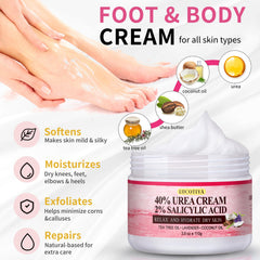 LUCOTIYA urea foot cream delivers deep moisturization for dry heels