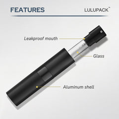 Lulupack mini perfume sample bottle in aluminum case for portable gifting.