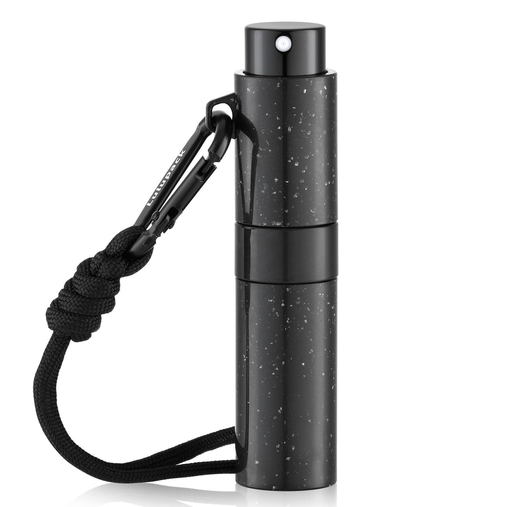 Lulupack travel perfume bottle with keychain clip for on-the-go fragrance refreshment